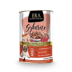 Era - Pâtée Sybarite Bœuf Porc Poulet et Sanglier pour Chiens - 400g
