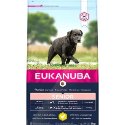 Eukanuba - Croquettes Chien Senior Pour Grande Race Poulet
