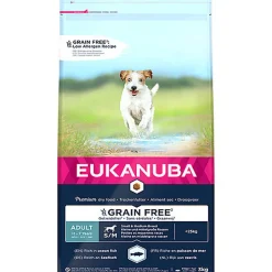 Eukanuba - Croquettes Chien Adulte Sans Céréales Petites et Moyennes Races Riche en Poissons