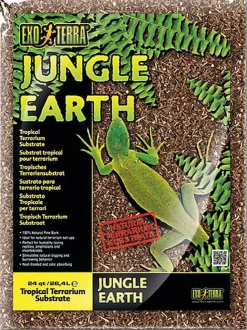 Exo Terra - Substrat Tropical Jungle Earth pour Terrarium - 26,4L