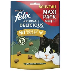 Felix - Friandises Naturally Delicious au Poulet pour Chat - 180g
