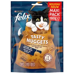 FELIX - Friandises Tasty Nuggets Poulet Canard pour Chats - 180g