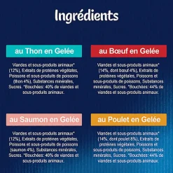 FELIX - Sachets fraîcheurs Tendres Effilés en Gelée Mixte pour Chats - 24x85g