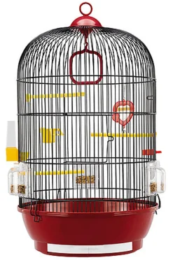Ferplast - Cage Diva pour Oiseaux Exotiques - Rouge