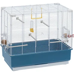 Ferplast - Cage Piano 4 pour Oiseaux - Bleu