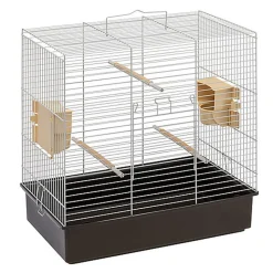 Ferplast - Cage Sonia pour Oiseaux - Gris