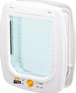 Ferplast - Chatière Swing 9 Set pour Chats - Blanc