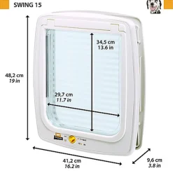 Ferplast - Chatière Swing T15 en Plastique - Marron