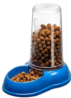 Ferplast - Distributeur Azimut 600 Eau / Nourriture pour Chiens - Bleu