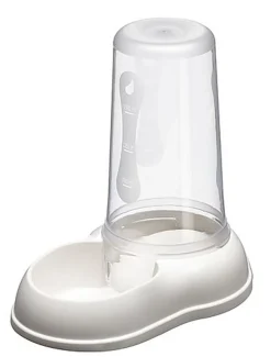 Ferplast - Distributeur Azimut 1500 Eau / Nourriture pour Chiens - Blanc