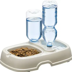 Ferplast - Distributeur Double d Eau et Croquettes Bouteille pour Chiens