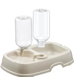 Ferplast - Distributeur Double d Eau et Croquettes Bouteille pour Chiens
