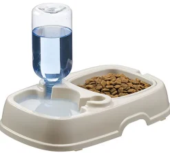 Ferplast - Distributeur Double d Eau et Croquettes Bouteille pour Chiens