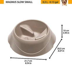 Ferplast - Ecuelle Anti-glouton Magnus Slow Rouge - S