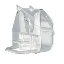 Ferplast - Mangeoire Transparente et Design en Plastique pour Oiseaux