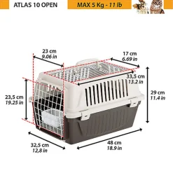 Ferplast - Panier de Transport Atlas 10 Open - Noir