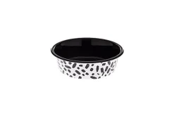 Ferribiella - Bol Pattern Noir pour Chiens