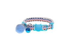 Ferribiella - Collier Anti-Etranglement Snowball pour Chats - Bleu
