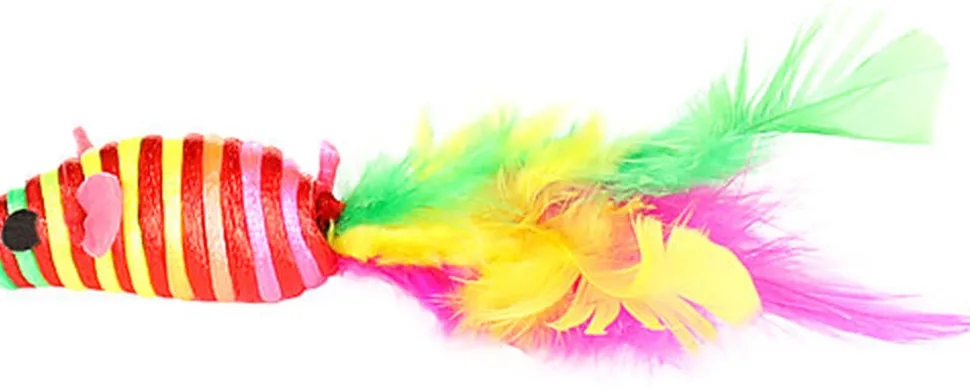 Flamingo - Jouet Babby Souris pour Chats - 13,5cm