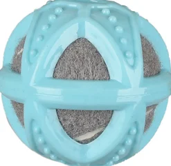 Flamingo - Jouet Balle de Tennis Bleu/Gris pour Chiots - 8cm