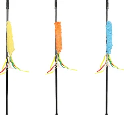 Flamingo - Jouet Emy Canne à Pêche Rubans pour Chats - 46,5cm