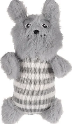 Flamingo - Jouet Faci Ours Rayé Gris pour Chats - 11x4,5x16cm