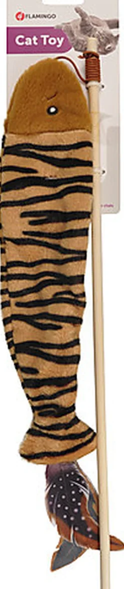 Flamingo - Jouet Jungle Canne à Pêche avec Poisson - 45cm