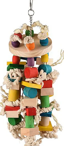 Flamingo - Jouet Rainbow Multicolor pour Grandes Perruches - 42cm