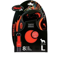 Flexi - Laisse Enrouleur XTREME Sangle L pour Chiens - 8M