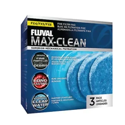 Fluval - Blocs de Filtration Fine MAX-CLEAN FX4/FX5/FX6 pour Aquarium - x3