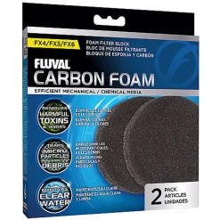 Fluval - Blocs de Mousse Charbon Filtrante FX4/FX5/FX6 pour Filtre Extérieur - x2