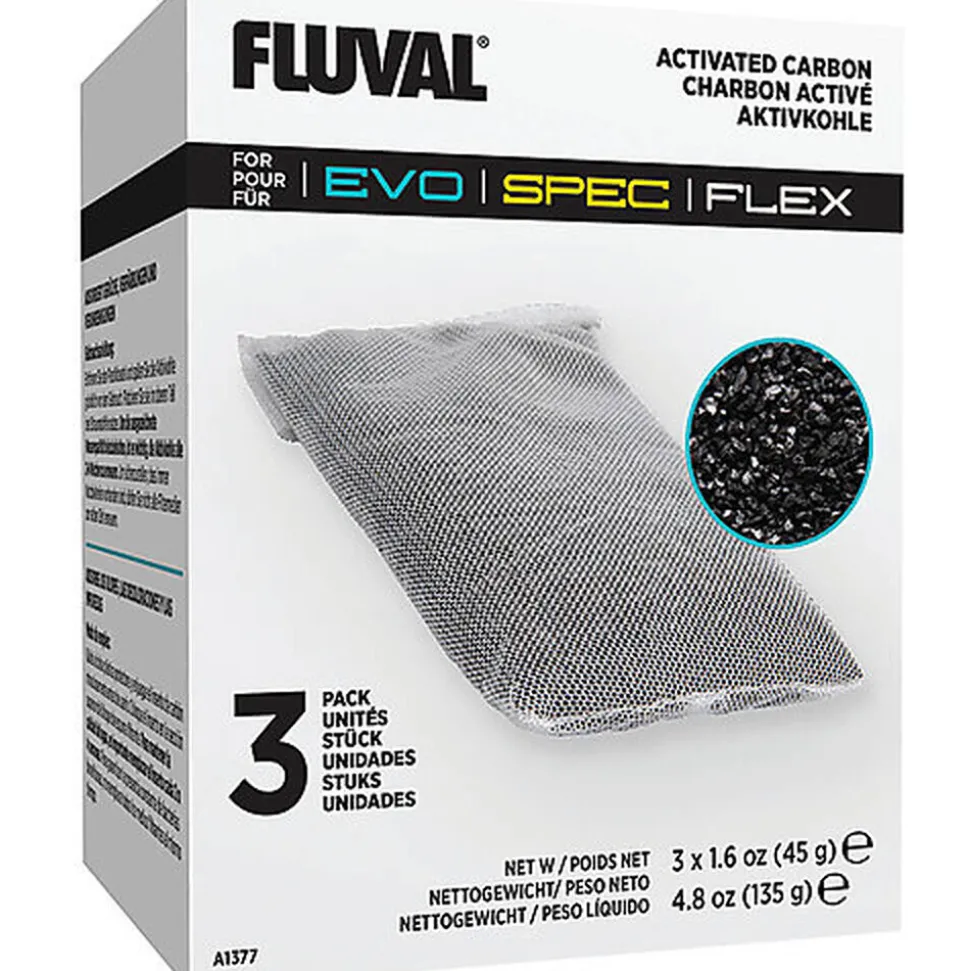 Fluval - Charbon Activé EVO SPEC et FLEX - x3