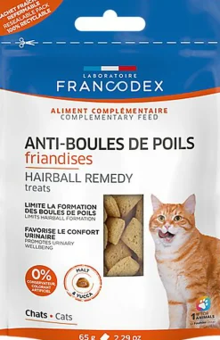 Francodex - Friandises Anti-Boules de Poils pour Chats - 65g