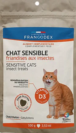 Francodex - Friandises aux Insectes pour Chats Sensibles - 100g