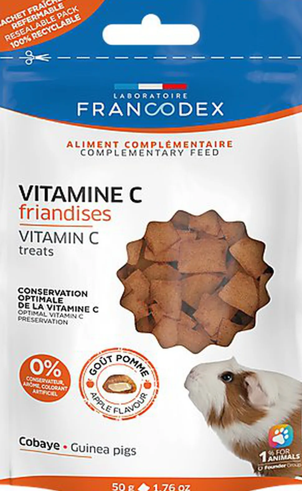 Francodex - Friandises Vitamine C pour Cobayes - 50g