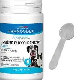 Francodex - Hygiène Bucco-Dentaire en Poudre pour Chiens et Chats - 150g