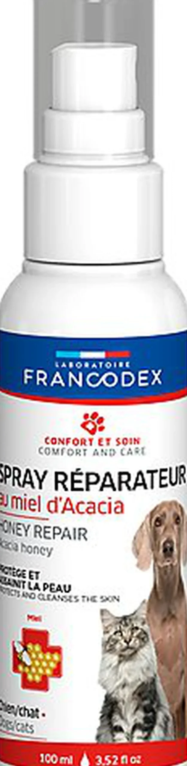 Francodex - Spray Réparateur au Miel pour Chiens et Chats - 100ml