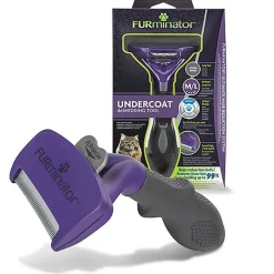 Furminator - Brosse Undercoat Grande Taille à Poils Longs pour Chat - M/L