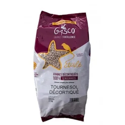 Gasco - Graines de Tournesol Décortiquées pour Oiseaux des Jardins - 2Kg