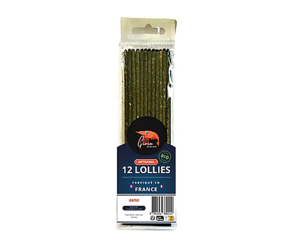 Gioiashrimp - Bâtonnet Lollies à l'Ortie Bio pour Crevette - x12