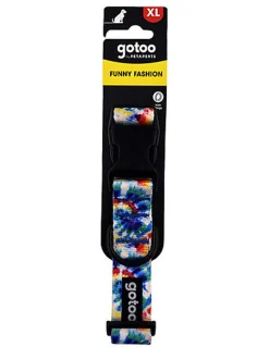 Gotoo - Collier à Motif Bleu pour Chien