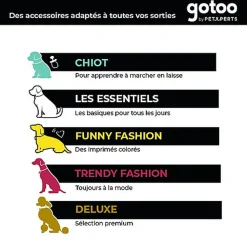 Gotoo - Collier Banane Bleu pour Chien