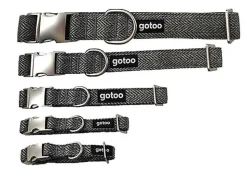 Gotoo - Collier Chevron Gris pour Chien
