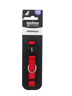 Gotoo - Collier Essentials en Nylon Rouge pour Chien