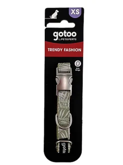Gotoo - Collier Feuilles Vert pour Chien