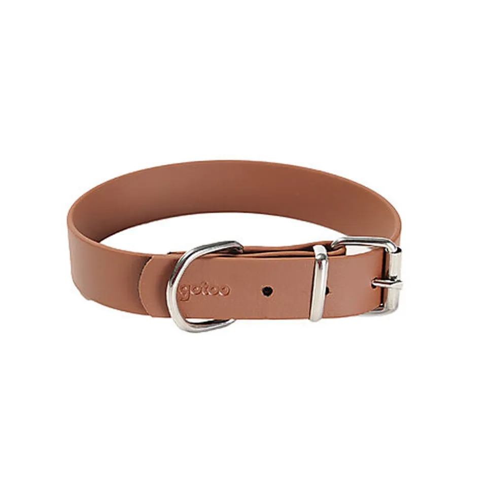 Gotoo - Collier Premium Biotane Marron pour Chien