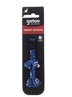 Gotoo - Collier Trendy Bleu pour Chat - 1x20-30cm