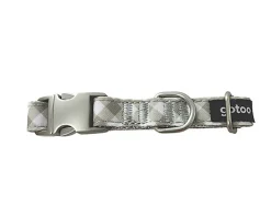 Gotoo - Collier Vichy Gris pour Chien