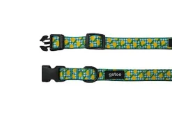 Gotoo - Collier Vichy Jaune pour Chien
