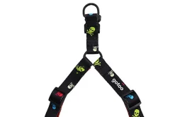 Gotoo - Harnais à Motif de Crânes Gris pour Chien